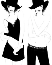 非主流黑色插画MM 672)