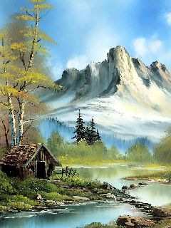 如画风景，体现手机的屏幕质感　系列二 1601)