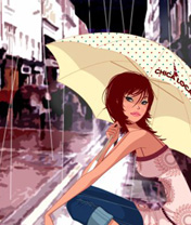 精彩韩国插画时尚美女 2969)