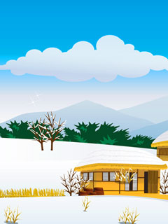 冬日白雪卡通壁纸 3097)