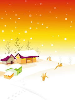 冬日白雪卡通壁纸 3100)