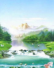 手绘风光美景手机桌面图2 4437)
