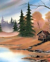 手绘美丽风景图3 4476)