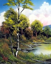 手绘美丽风景图3 4479)