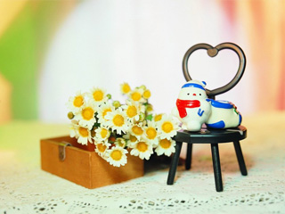 圣诞节鲜花饰品手机背景图 6951)