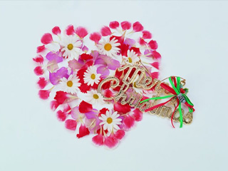 圣诞节鲜花饰品手机背景图 6950)