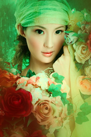 不同风格非主流iPhone4美女壁纸 7262)