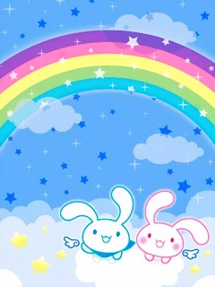 漂亮的韩国卡通手机背景图片 7765)