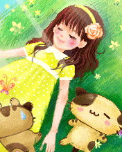 小孩可爱的动画背景图片 7873)