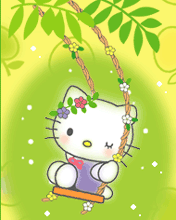176x220可爱kitty动态手机图片 7906)