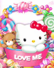 176x220可爱kitty动态手机图片 7908)