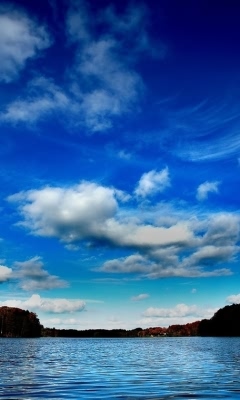 湖光水色风景画 8093)