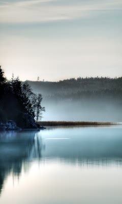 湖光水色风景画 8096)
