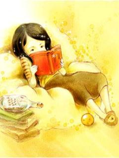 韩式风格卡通美女壁纸 8679)