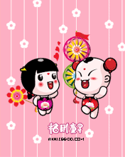 手机动态图片招财童子 11063)