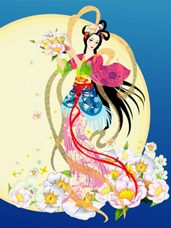 中秋嫦娥送月饼送祝福 11319)