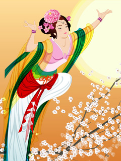 中秋嫦娥送月饼送祝福 11321)