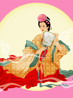 中秋嫦娥送月饼送祝福 11325)