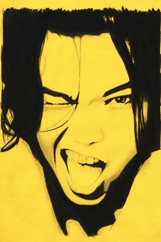 简约线条插画类人物壁纸 11615)