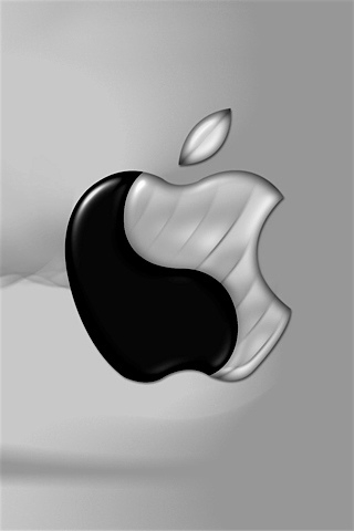 苹果标识创意iphone壁纸 12524)