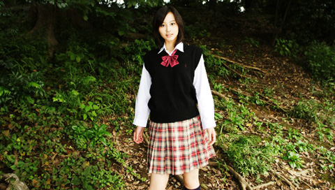 堀北真希清纯可爱学生装写真PSP壁纸 12688)