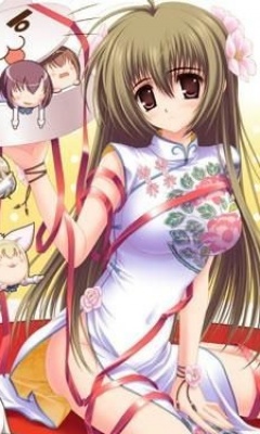 可爱的动漫美眉240x400手机图片 14266)