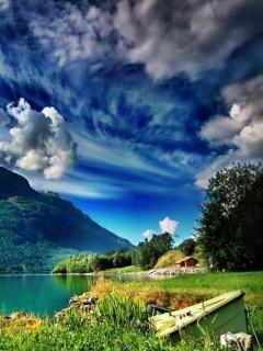 蓝色的风景图-梦幻天空 14367)