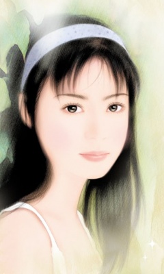 淡彩古典美女插画 14562)