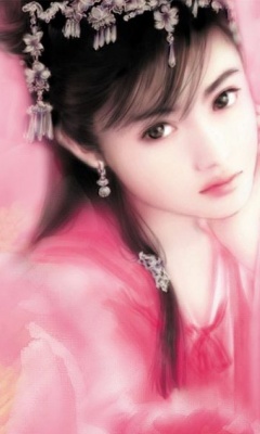 淡彩古典美女插画 14566)