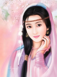 古典美女绘画 15040)