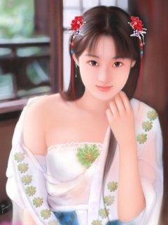 古典美女绘画 15041)