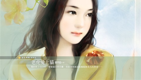 台湾言情小说封面古典美女绘画 16237)