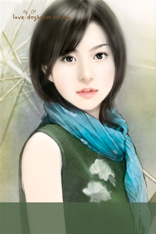 台湾言情小说封面美女绘画 16284)