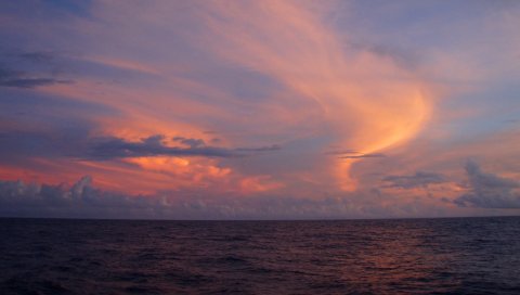 海天相接日落黄昏 16716)