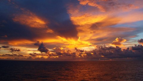 海天相接日落黄昏 16717)