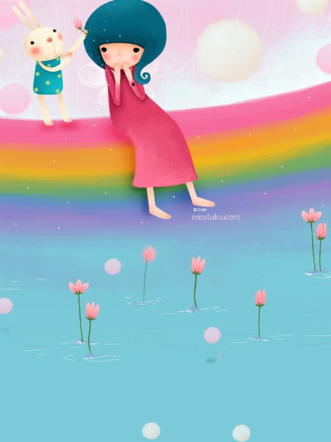 韩国插画家echi作品480x640壁纸 16814)