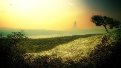 犹如仙境的山水美景 16847)
