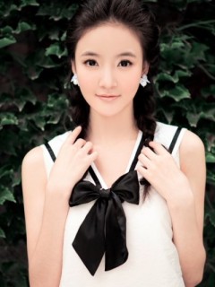 亚洲小姐刘雨欣白色连衣短裙清纯手机图集 16857)