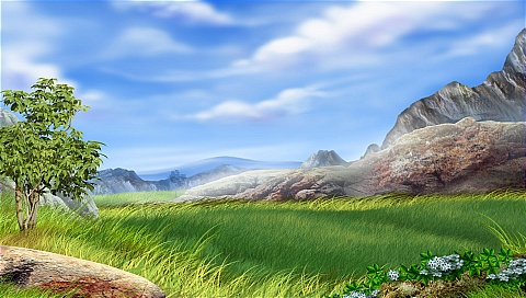 电脑绘制梦幻风景图 17379)