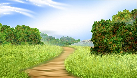 电脑绘制梦幻风景图 17382)