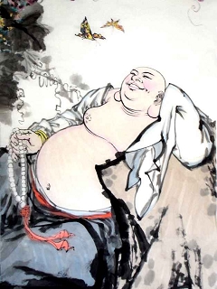 笑口常开弥勒大肚佛画像 17479)