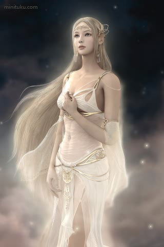 神泣中性感漂亮的光明与黑暗女神 17551)