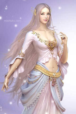 神泣中性感漂亮的光明与黑暗女神 17552)