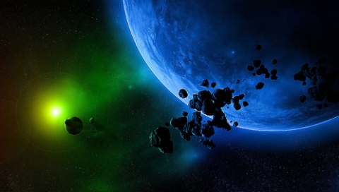 漂亮的星空星球壁纸 18001)