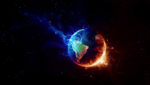 漂亮的星空星球壁纸 17998)