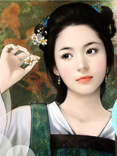 手绘古典美女系列精选二 18076)
