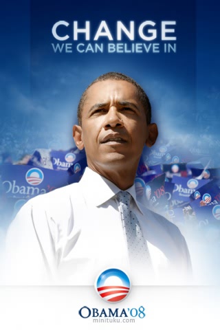 奥巴马帅图和其OBAMA标识 18098)