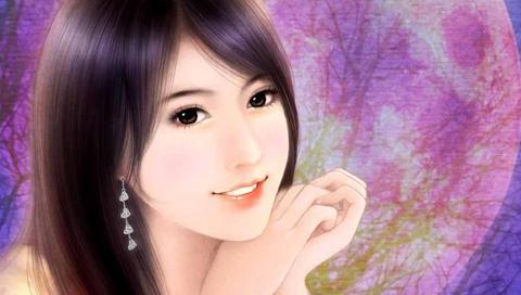 台湾浪漫言情小说封面美女插画二 18201)