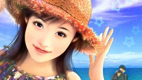 台湾浪漫言情小说封面美女插画二 18203)