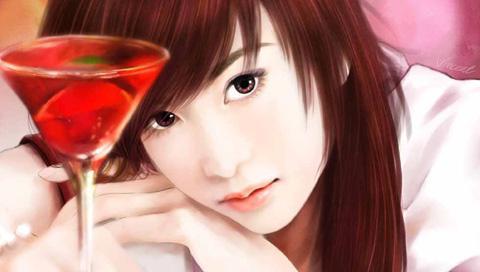 台湾浪漫言情小说封面美女插画二 18200)